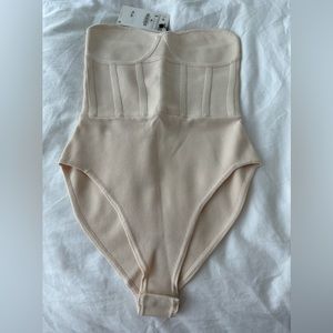 Zara cream tank bodysuit size S. Brand new with tags